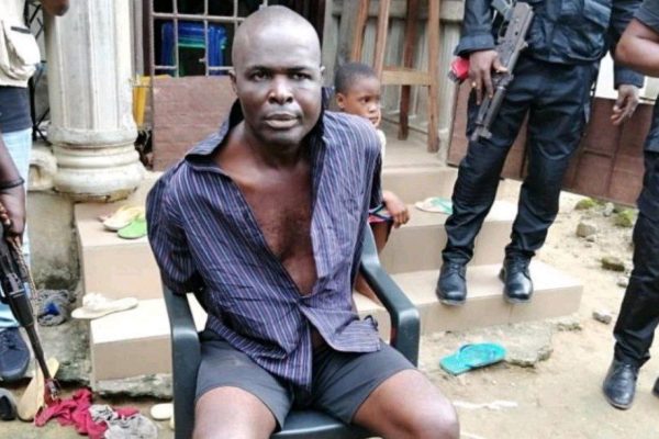 Feared Cultist and Serial Rapist, Shakiru Alao. Caught in the Act in DOPEMU, Lagos. (by Adeyemi Agbaji)